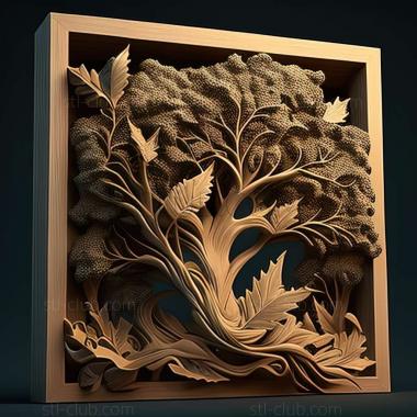 3D model oak (STL)